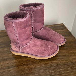Ugg Shoes | Womens Purple Classic Short Uggs Size 7 Amazing Condition | Color: Purple/Tan | Size: 7 | Arliyamarchand's Closet